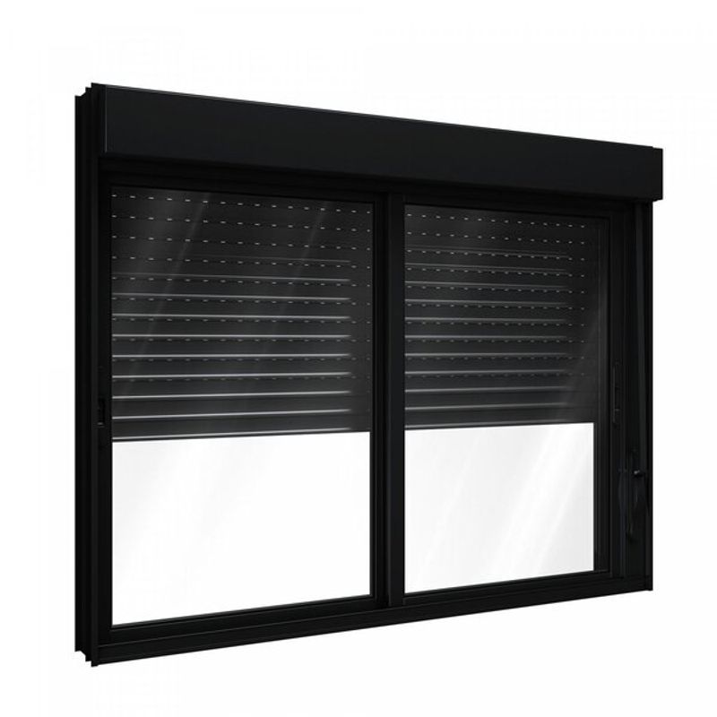 Janela Veneziana Persiana P92400 120X120X12 Preto ULLIAN