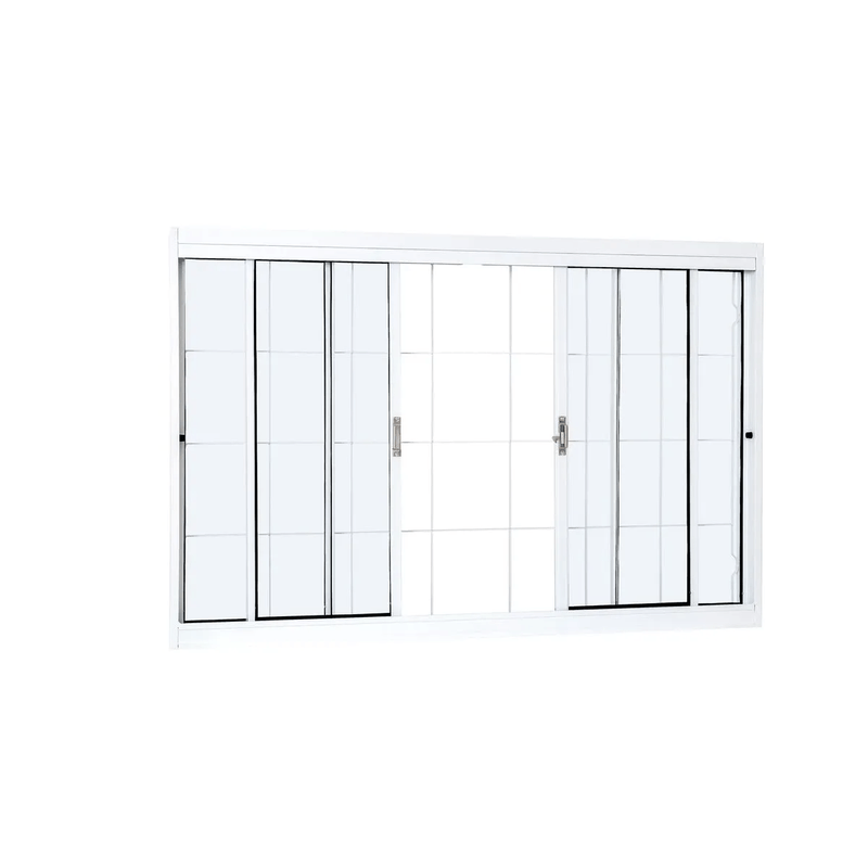 Janela de Correr 100X150X12 Fit Com Grade RAMASSOL