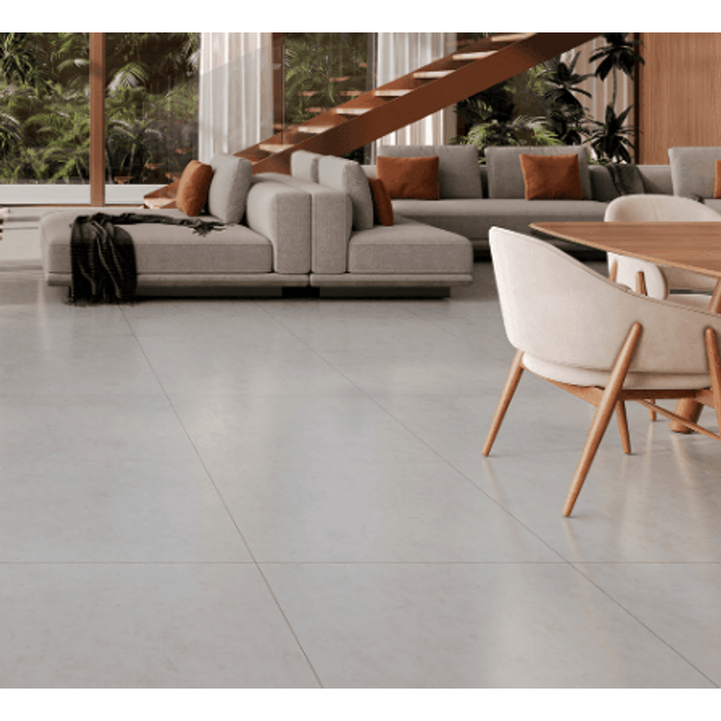 Porcelanato Acetinado Cimento Natural AR72101 72X72 VIAROSA