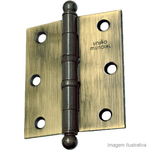 Dobradiça Aço Fechamatic 3.1/2x3" Latão Oxidado UNIÃO MUNDIAL