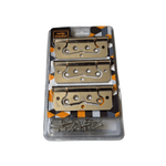 Dobradiça Aço Sobrepor 4" Cromado 3 peças UNIAO MUNDIAL