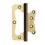 Dobradiça Aço Sobrepor 4" 3 Peças Latonado Oxidado UNIAO MUNDIAL