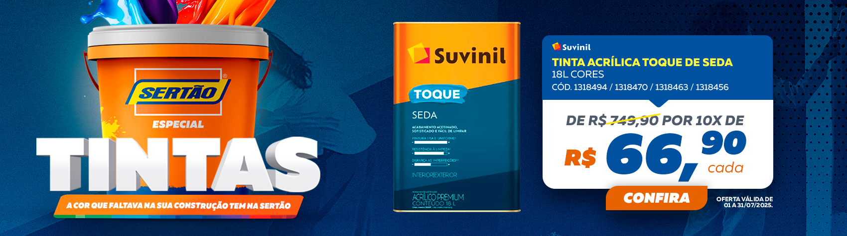 Ofertas Suvinil é na SERTÃO 