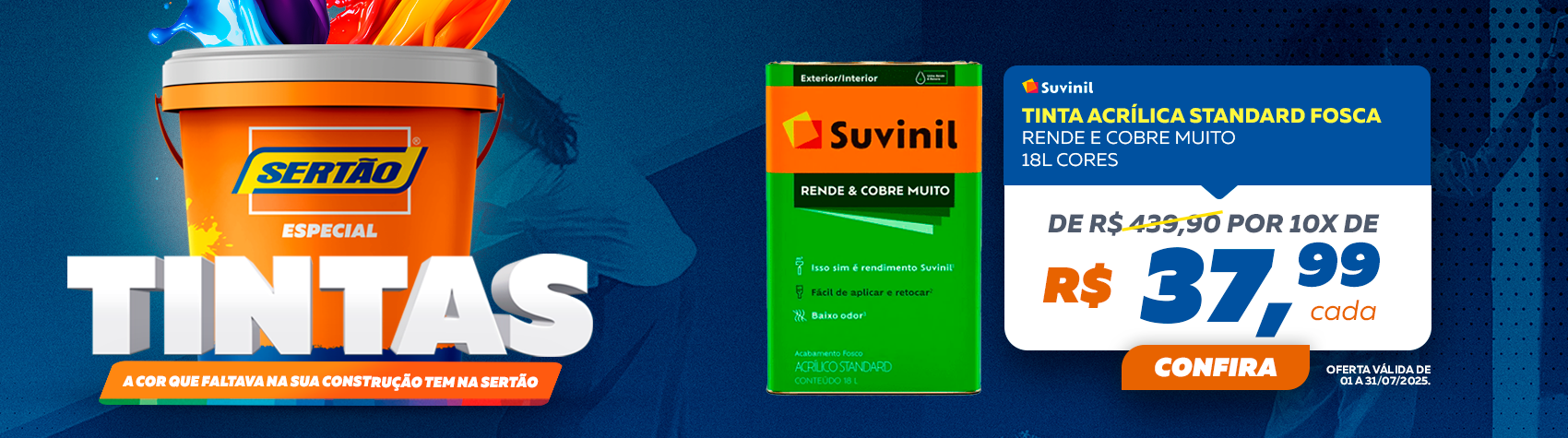 Tinta SUVINIL é na SERTÃO